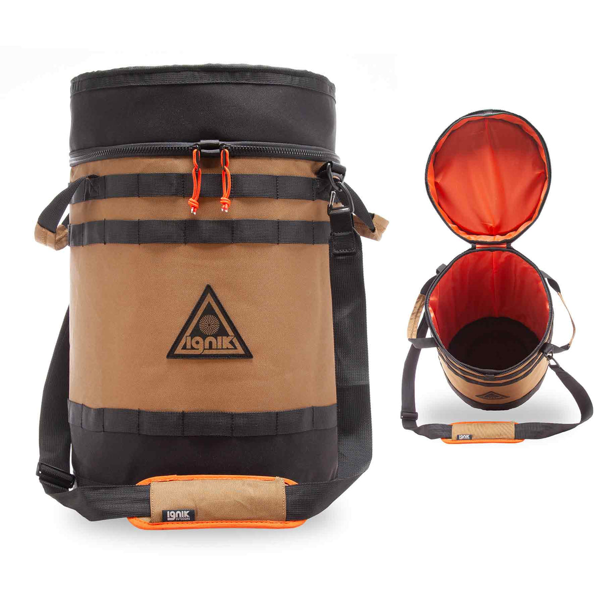 Ignik 20 lb propane tank case seat in coyote brown
