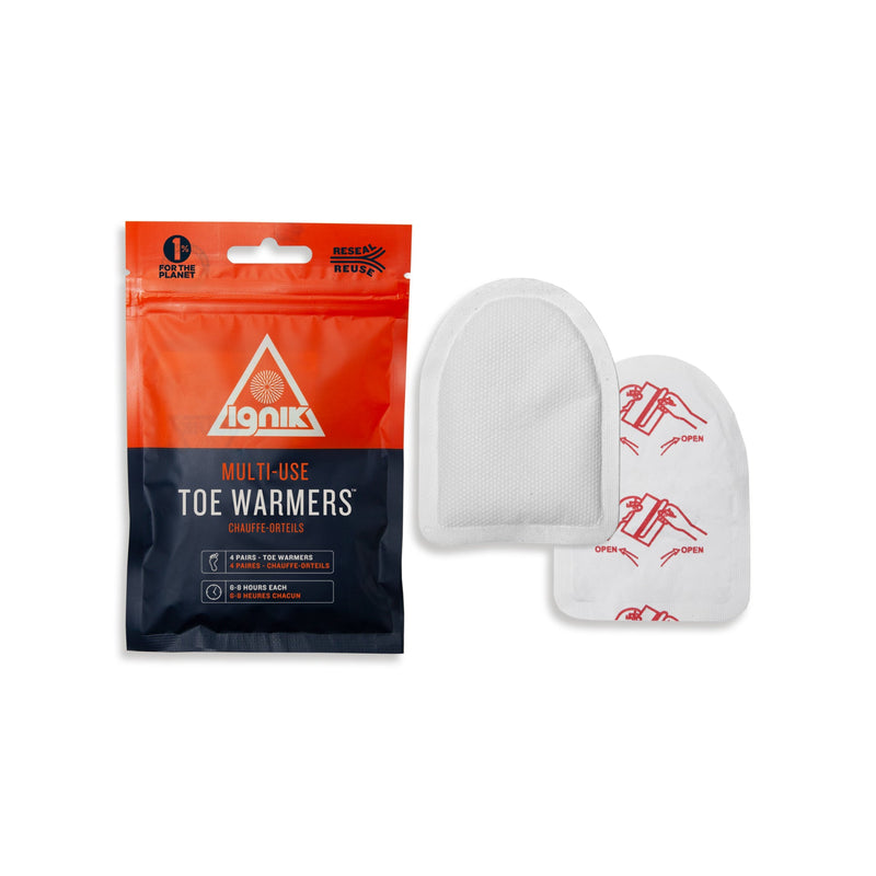 Ignik adhesive air-activated toe warmers