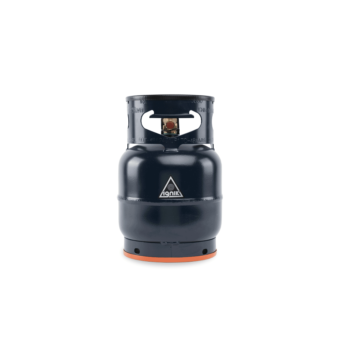 Ignik Gas Growler 5 Naked refillable propane tank in blue