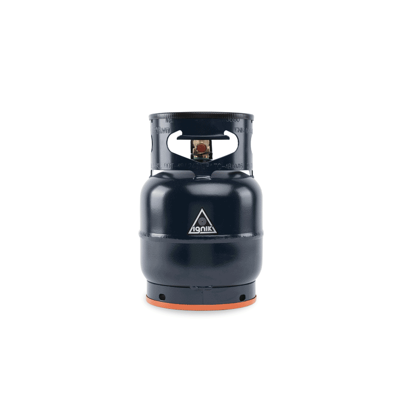 Ignik Gas Growler 5 Naked refillable propane tank in blue