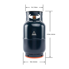 Ignik Gas Growler X Naked 10 lb refillable propane tank in blue