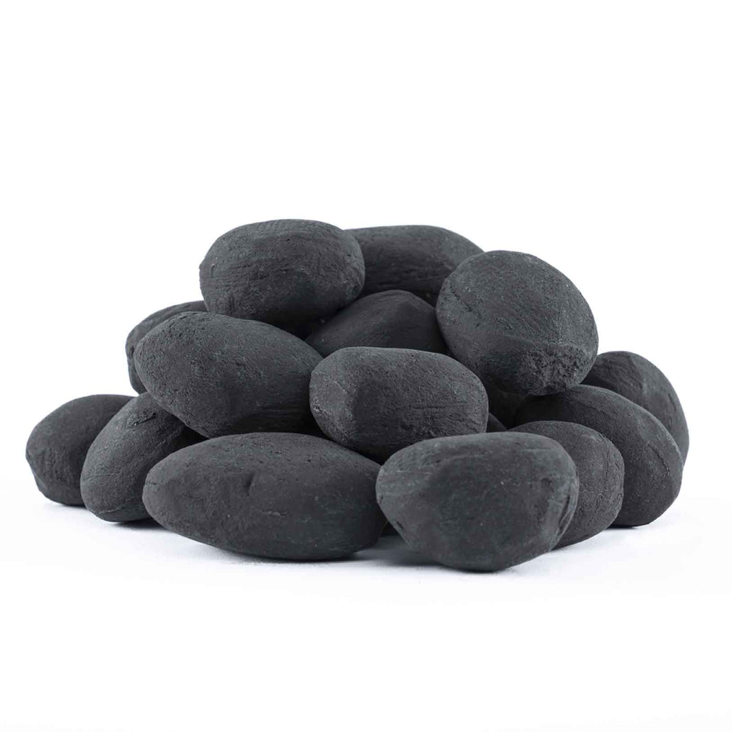 Ignik Moon Rocks blown-ceramic fire pit stone