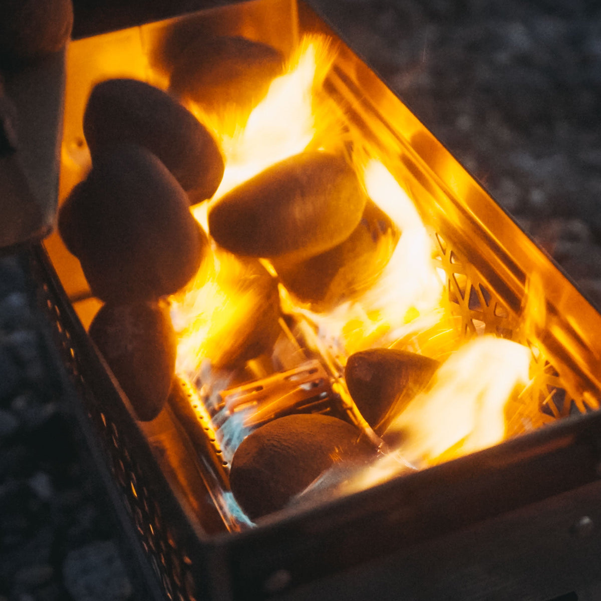 Ignik Moon Rocks blown-ceramic fire pit stone