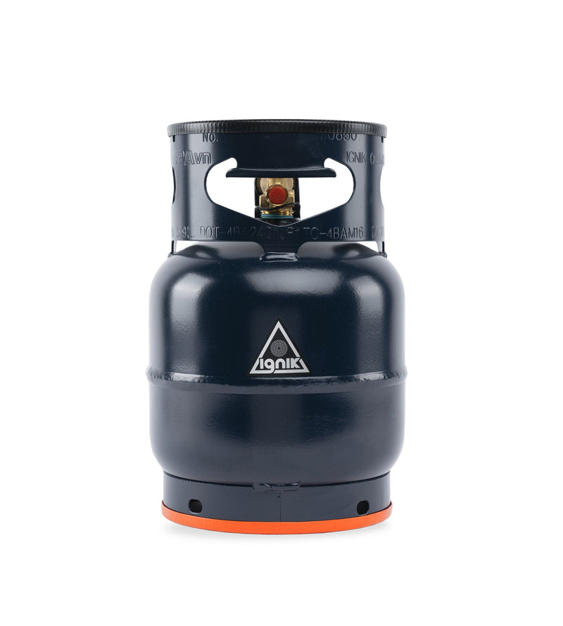 Ignik Gas Growler 5 Naked refillable propane tank in blue