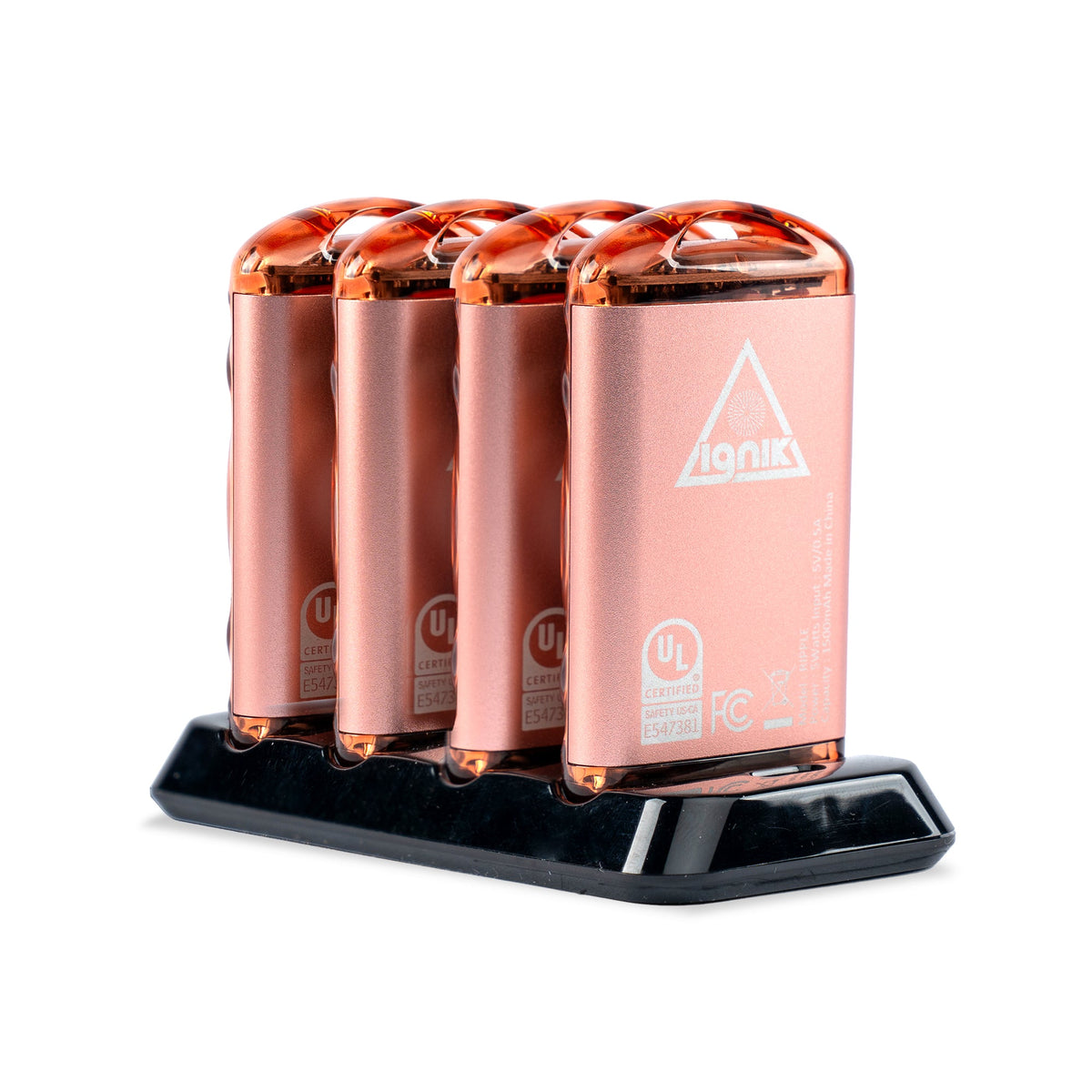 Ignik Ripple rechargeable hand warmers, 4-pack with charging dock