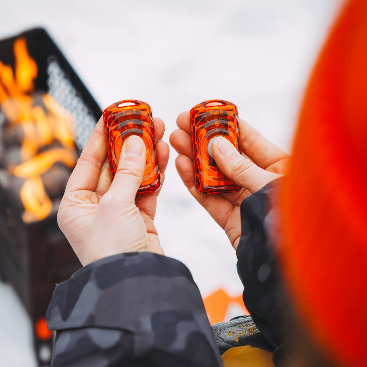 Ignik Ripple rechargeable hand warmers, 4-pack with charging dock