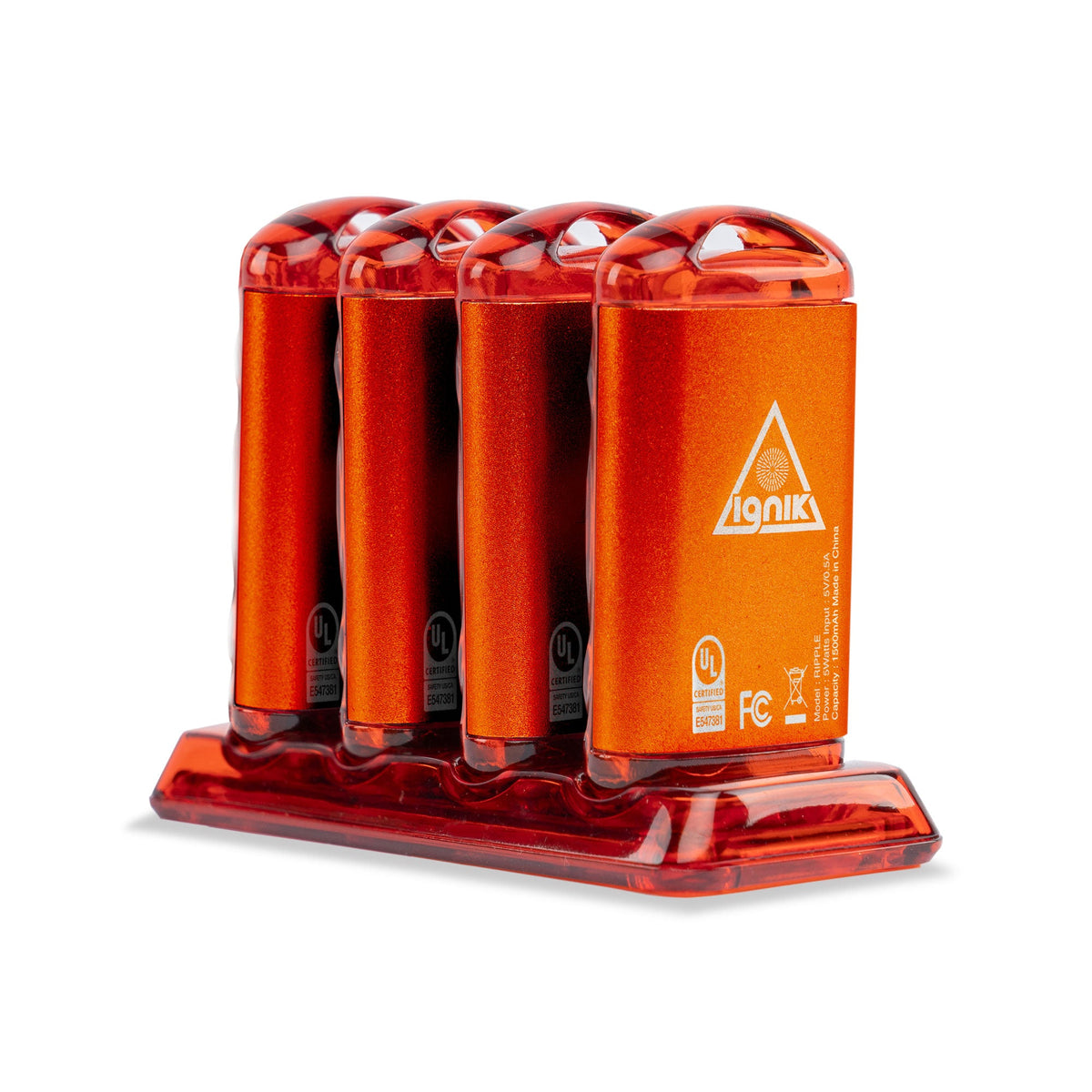 Ignik Ripple rechargeable hand warmers, 4-pack with charging dock