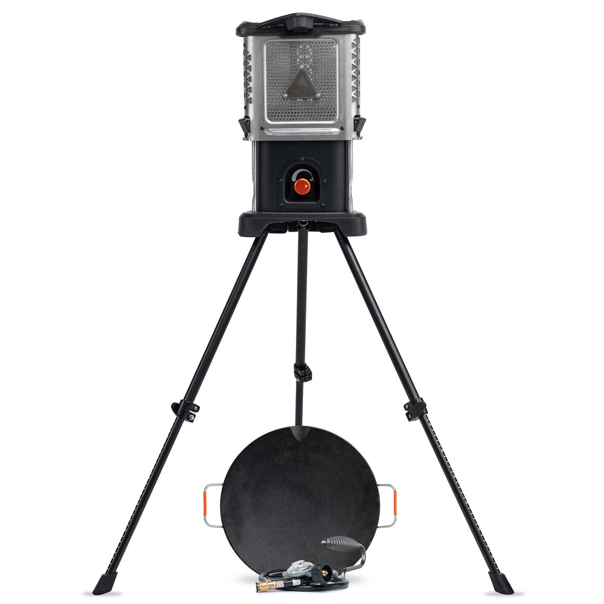 Ignik Skullet Deluxe heater stove with legs and cast-iron skillet
