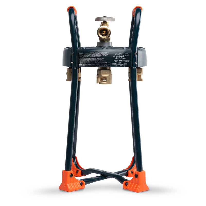 Ignik TapRack 4 steel refilling frame for refillable propane bottles
