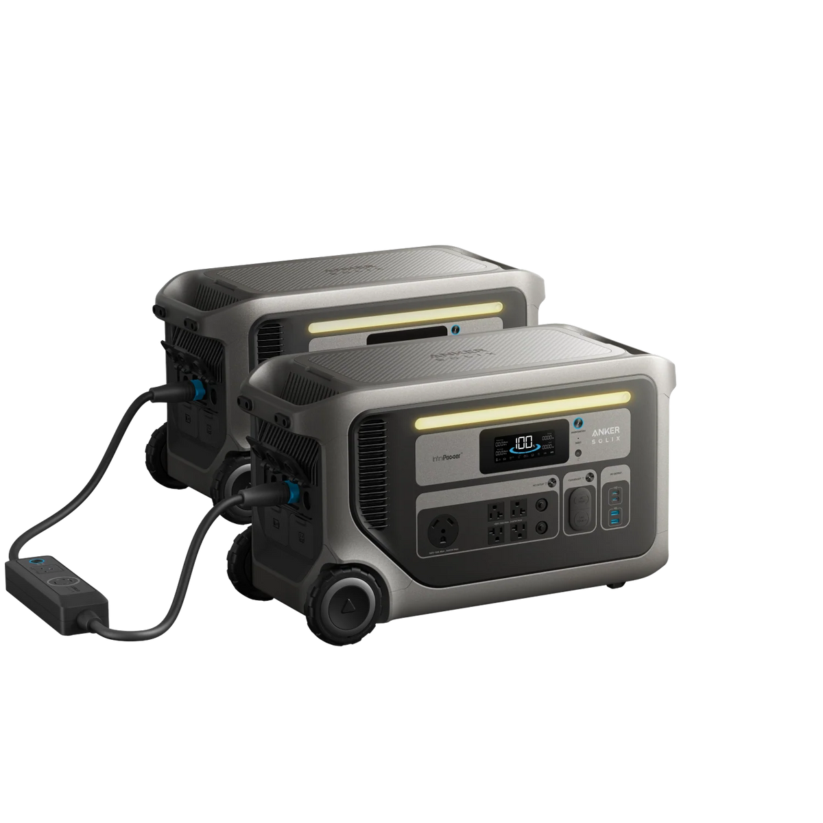 Anker SOLIX 2x F3000 + Double Voltage Hub, 240V 7,200W - view 2