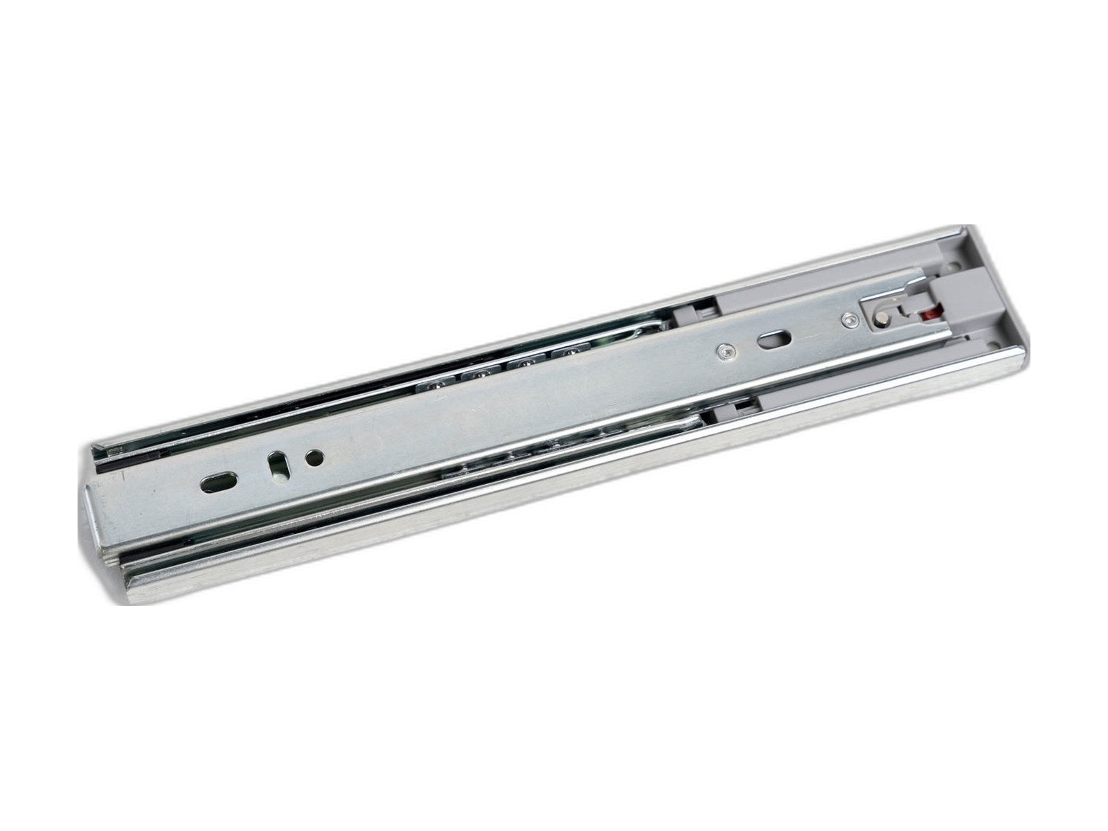 interior cabinet drawer slide on white background