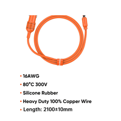 Jackery 12V automobile battery charging cable with alligator clips
