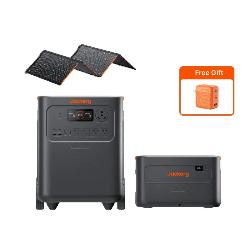 Jackery Solar Generator HomePower 3600 Plus Bundle — Jackery power station and solar bundle