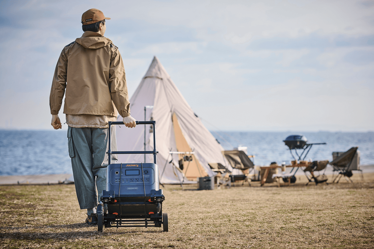 Jackery power station trolley folding cart