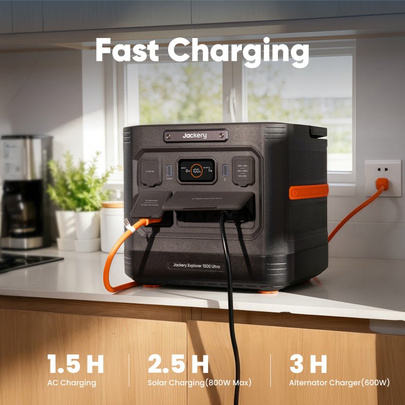 Jackery Explorer 1500 Ultra rugged portable power station front view