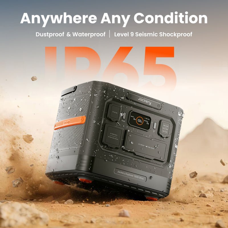 Jackery Explorer 1500 Ultra rugged portable power station front view