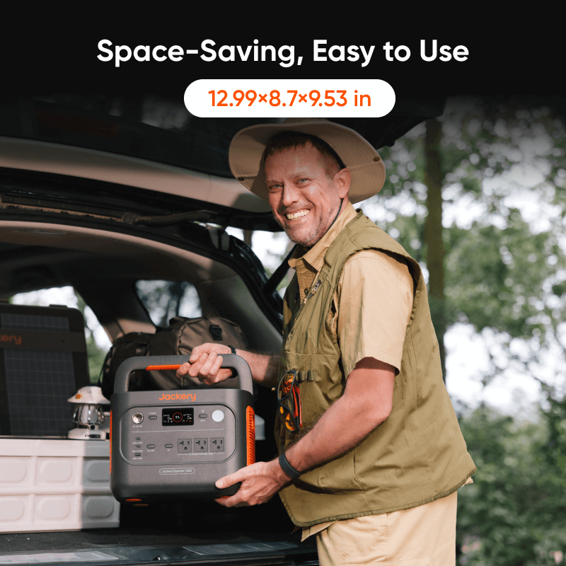 Jackery Explorer 1500 v2 portable power station front view
