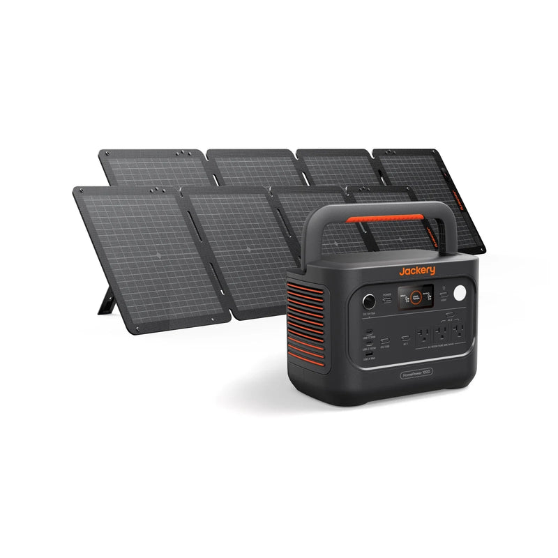 Jackery Solar Generator HomePower 1000 v2 Bundle — Jackery power station and solar bundle