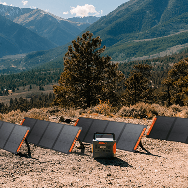 Jackery SolarSaga 200W portable solar panel unfolded