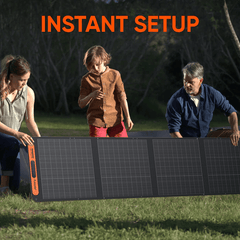 Jackery SolarSaga 200W portable solar panel unfolded