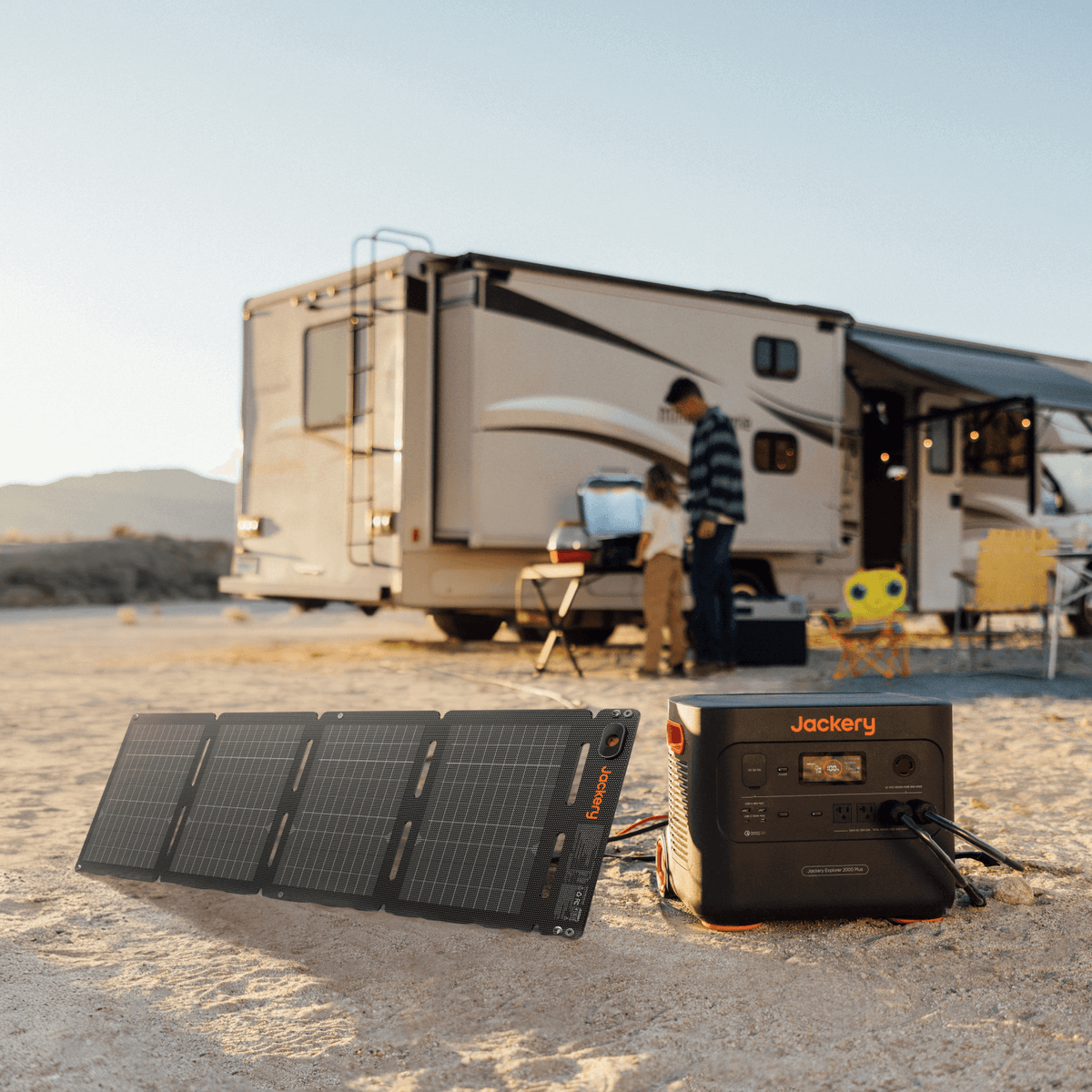 Jackery SolarSaga 40 Air portable solar panel unfolded