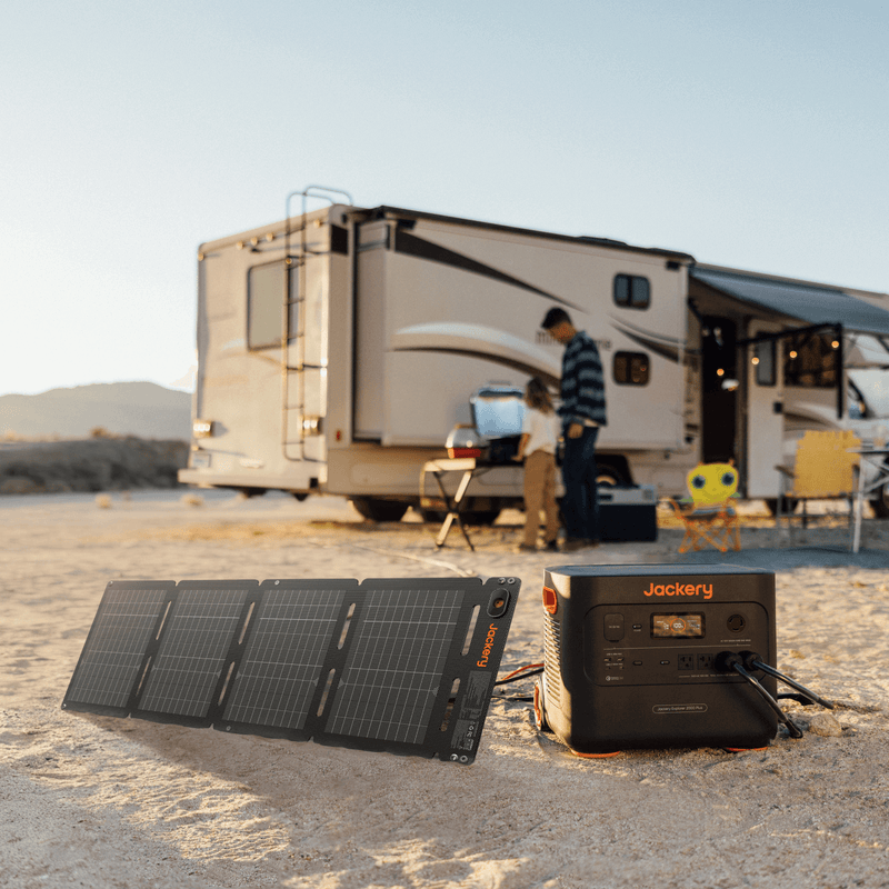 Jackery SolarSaga 40 Air portable solar panel unfolded