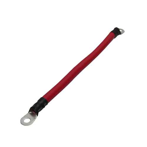AIMS Power 4/0 AWG 1 ft Red Jumper Cable, Lugged Ends