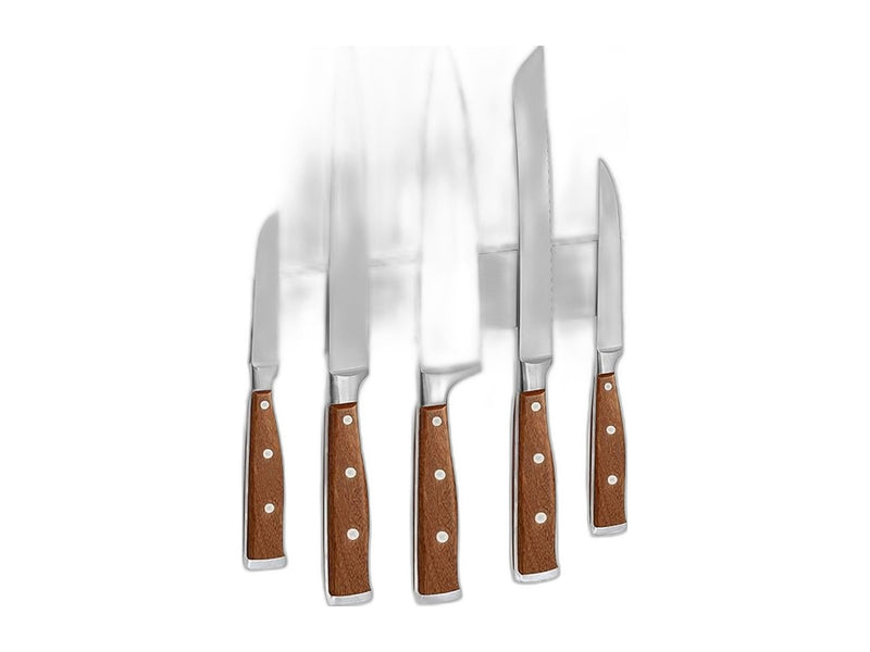 Magnetic knife strip stainless steel wall mount