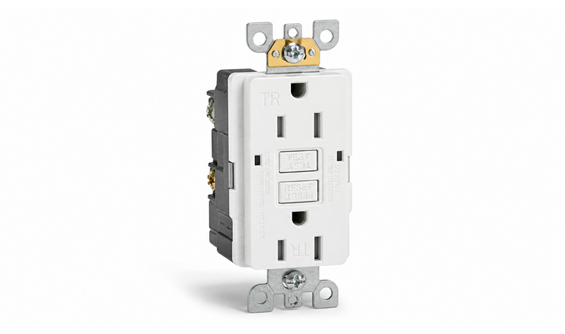 15 Amp Tamper-Resistant GFCI Duplex Receptacle, White – RV Parts Giant