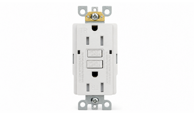 15 Amp Tamper-Resistant GFCI Duplex Receptacle, White – RV Parts Giant