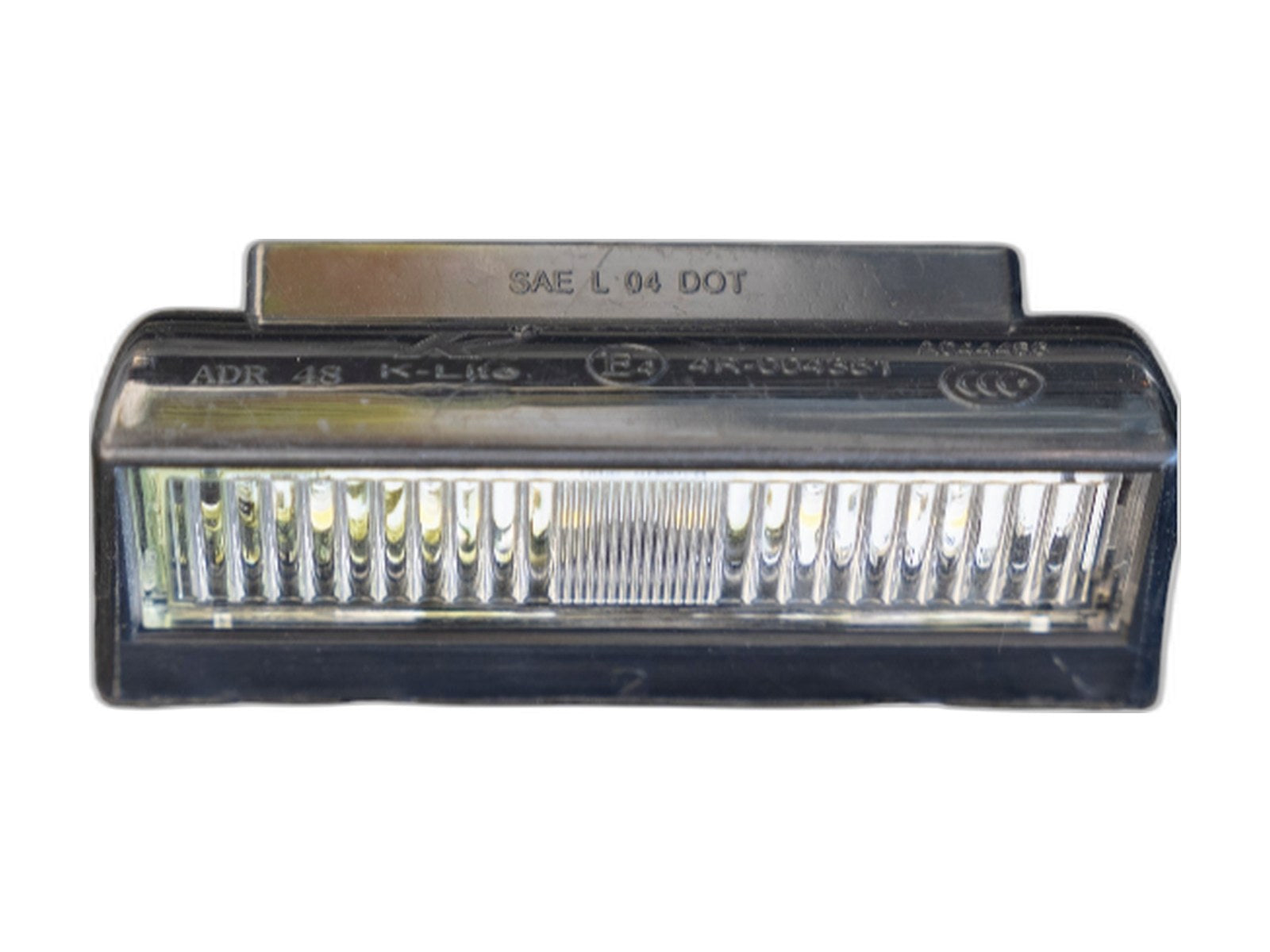 license plate light on white background