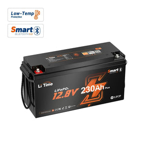 LiTime 12V 230Ah 2944Wh Bluetooth LiFePO4 Battery for RV
