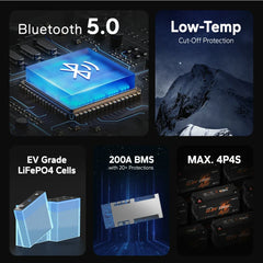 LiTime 12V 230Ah 2944Wh Bluetooth LiFePO4 Battery for RV