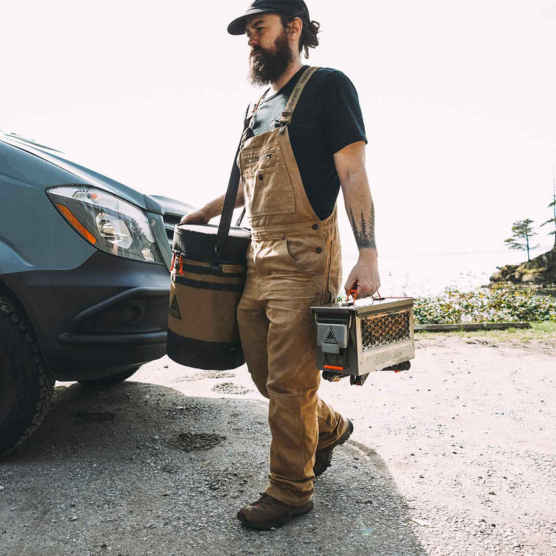 Ignik 20 lb propane tank case seat in coyote brown