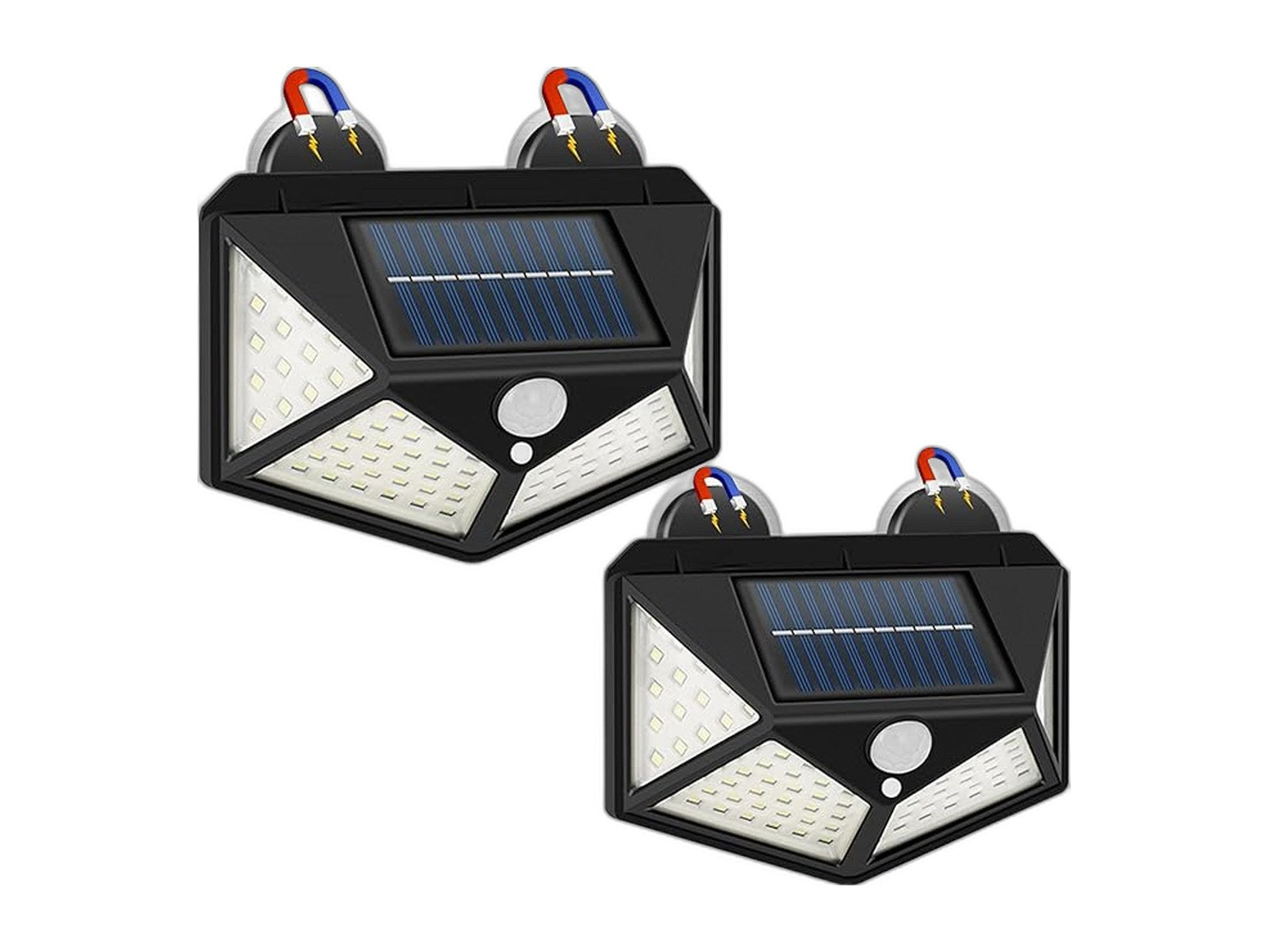 magnetic rv light solar light with super strong on white background