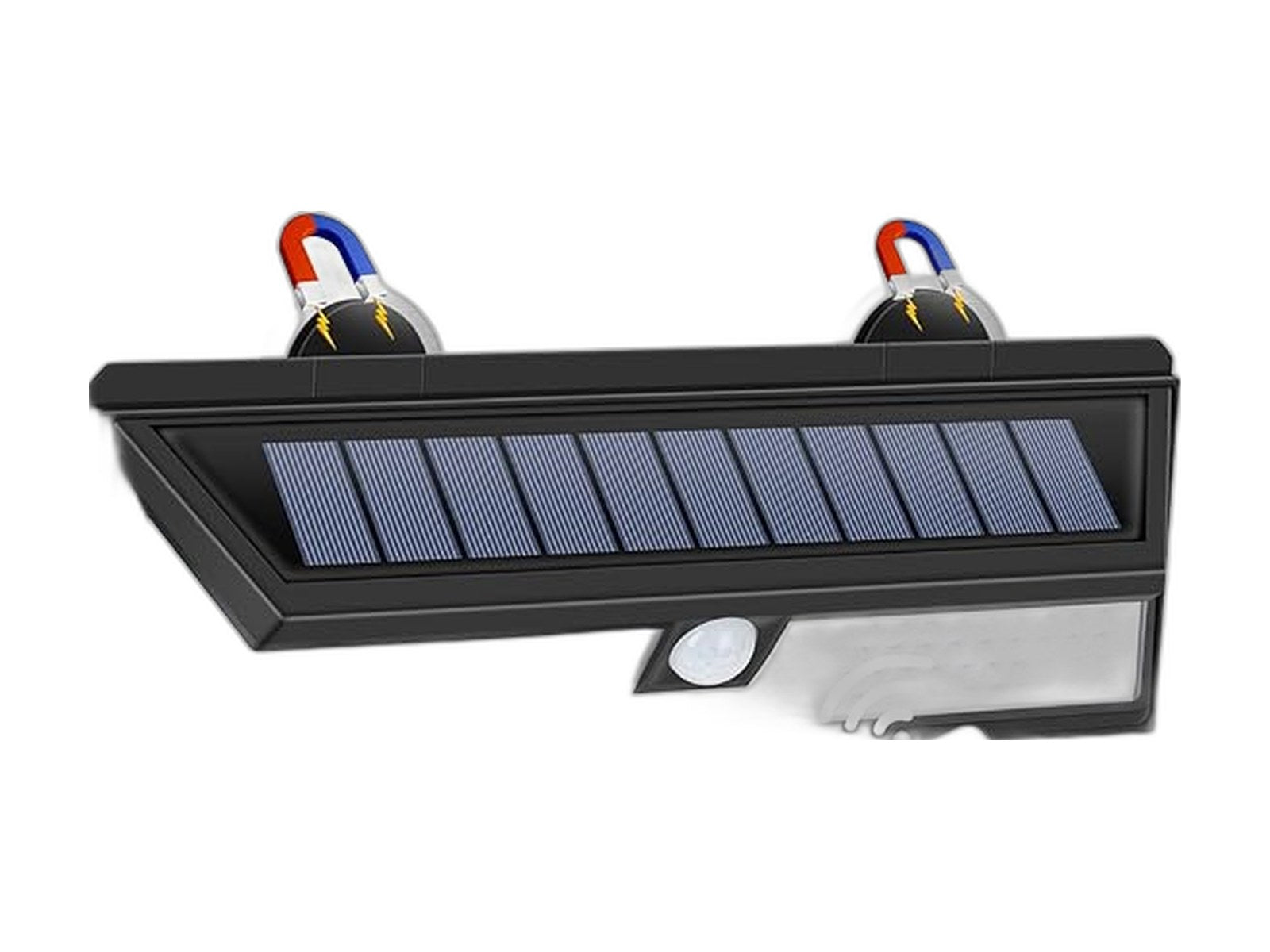 magnetic solar rv light with motion sensor 118 on white background