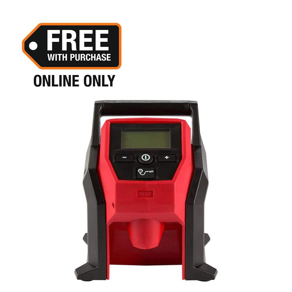 Milwaukee M12 portable tire inflator