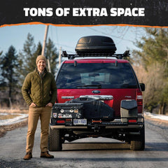 Mockins XL hitch cargo carrier with lights
