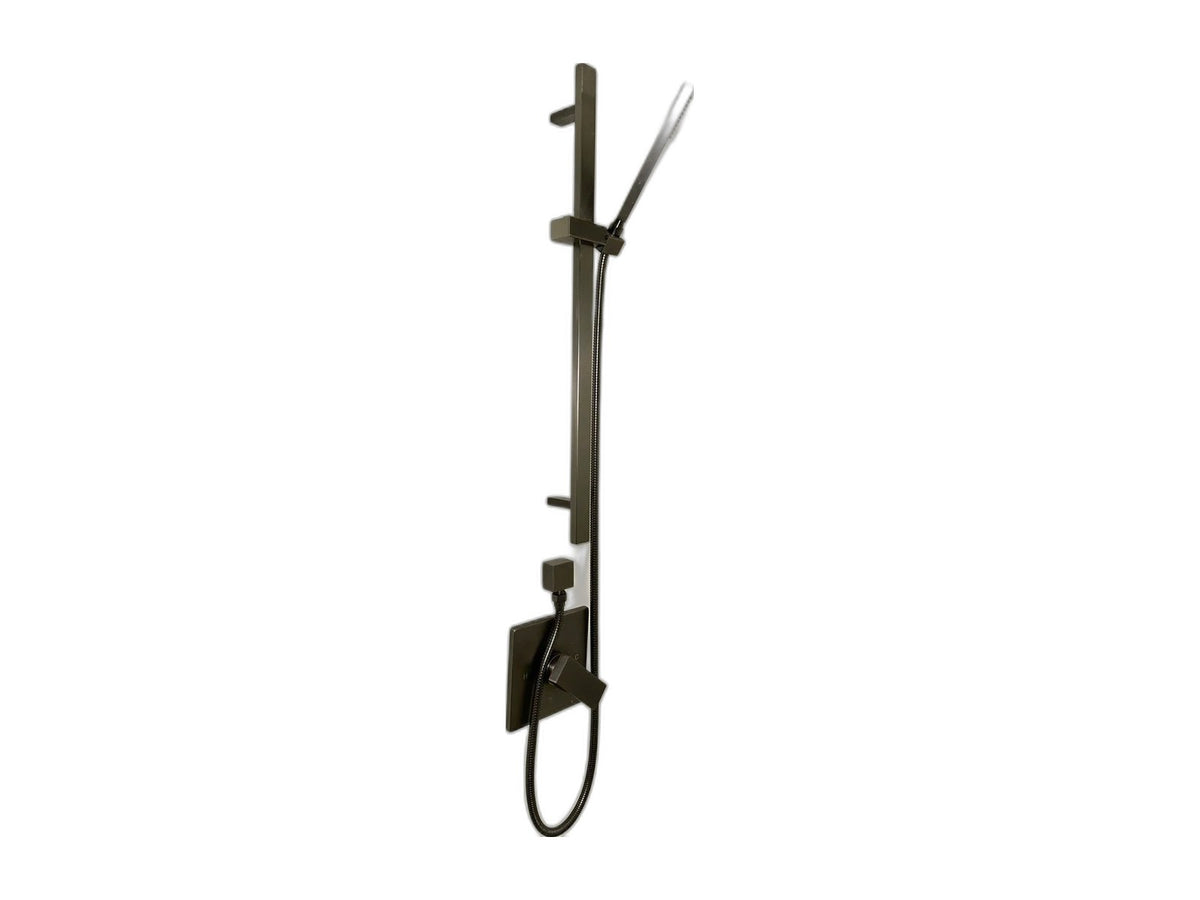 Gunmetal kitchen and bathroom essentials set four piece