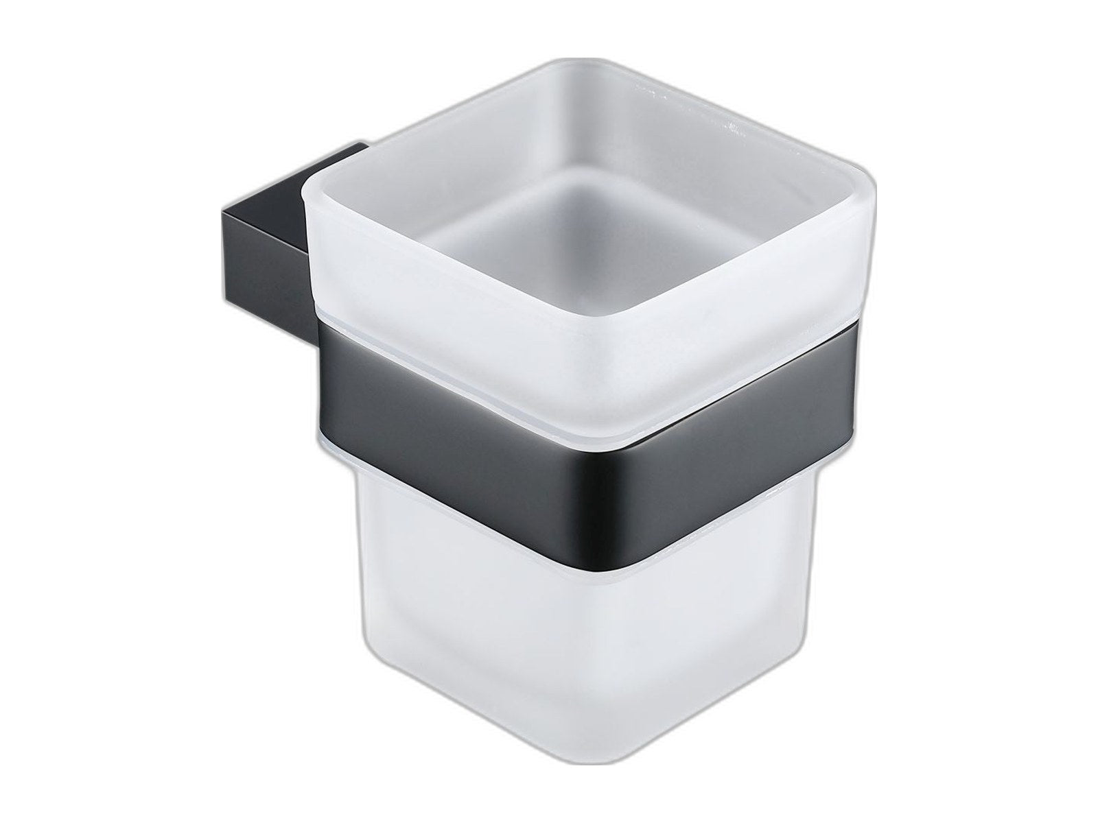 mounted bathroom tumbler on white background