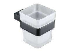 Black Series wall mounted bathroom tumbler holder