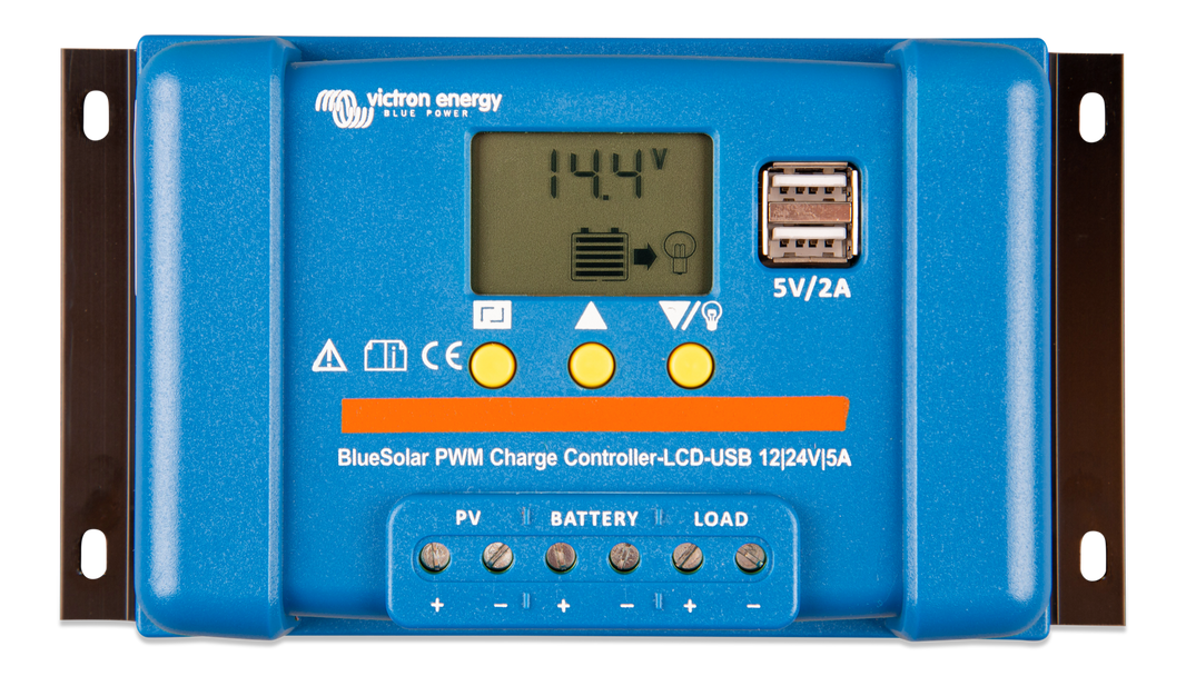 Victron BlueSolar PWM LCD USB charge controller - view 2