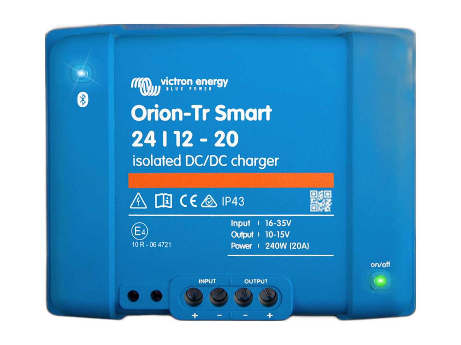 orion tr smart isolated dc dc charger with on white background
