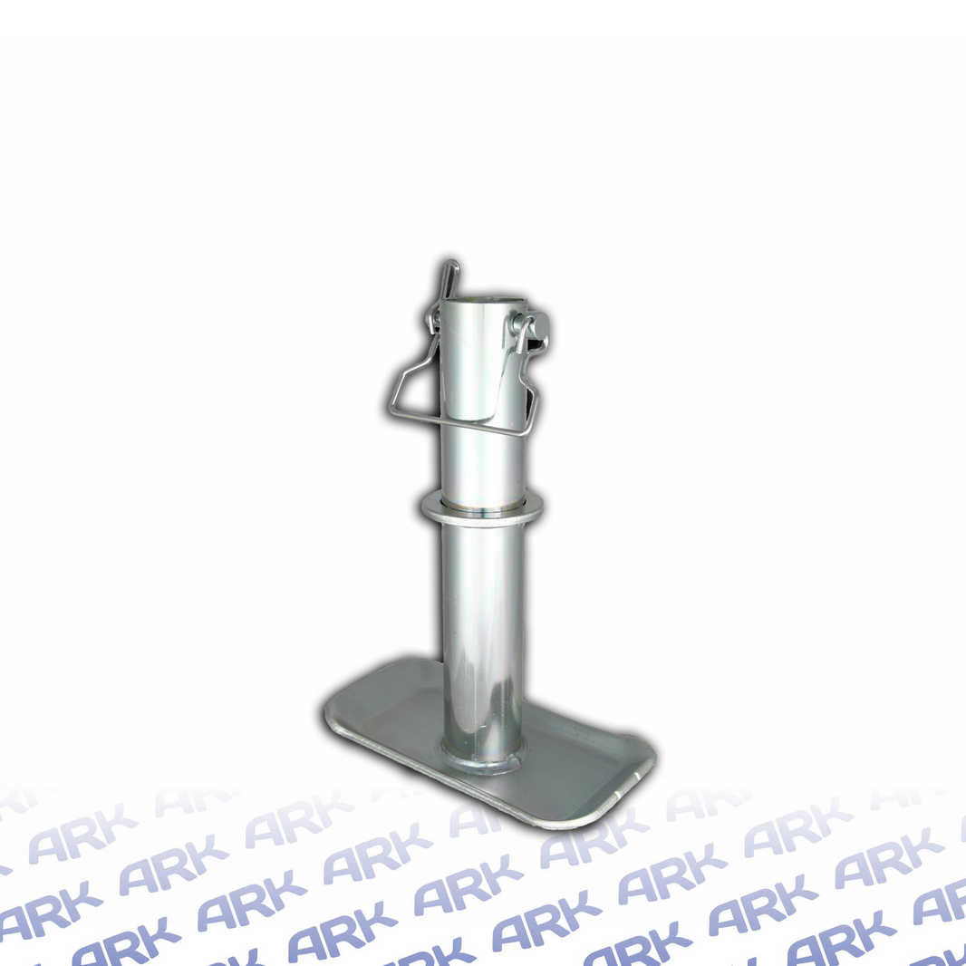 ARK XO750 trailer jack foot stand with securing pin