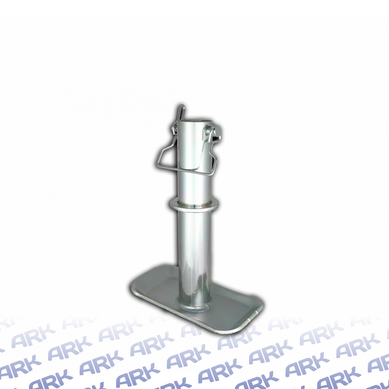 ARK XO750 trailer jack foot stand with securing pin