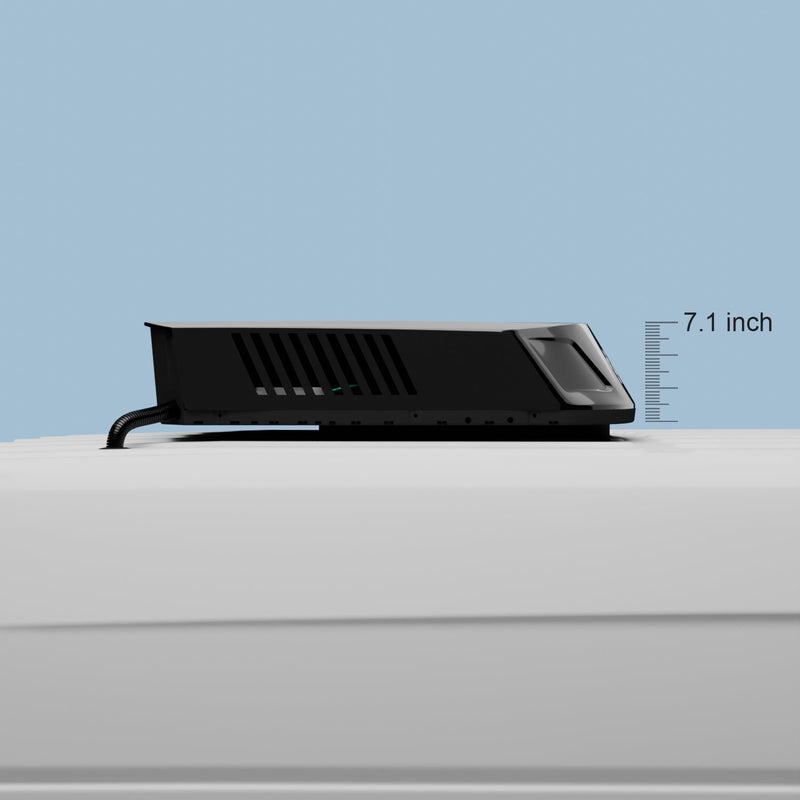 OutEquipPro Glacier Pro 12V rooftop RV air conditioner, black - view 4