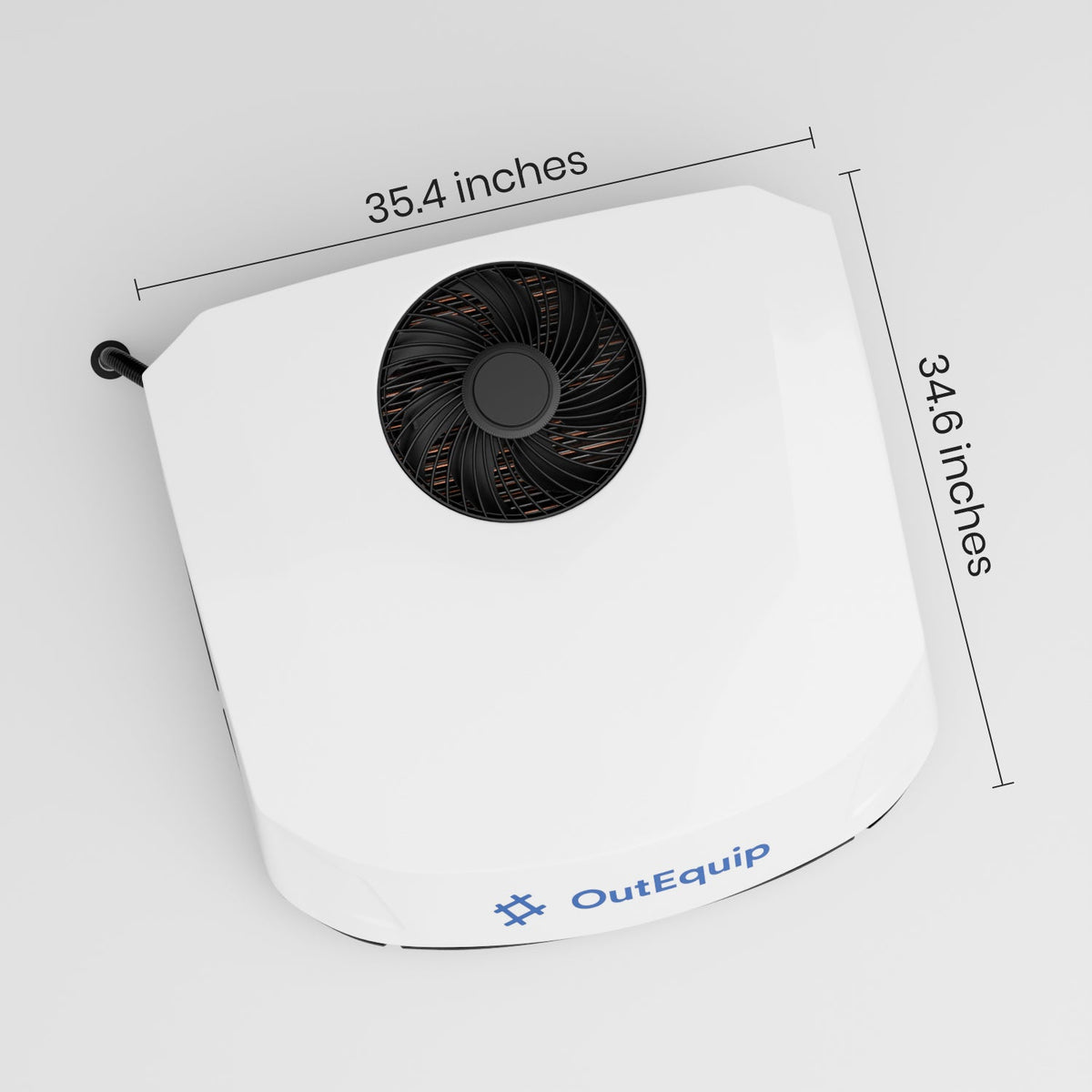 OutEquipPro Glacier Pro 110V rooftop RV air conditioner, white - view 3