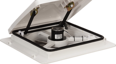MaxxAir MaxxFan 14" RV Roof Vent Fan, 4-Speed Exhaust, Manual Lift, White Lid - view 3