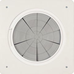 MaxxAir Mini RV Roof Vent with Built-In Rain Shield, 10.5" Opening, Manual Baffle, White - view 2