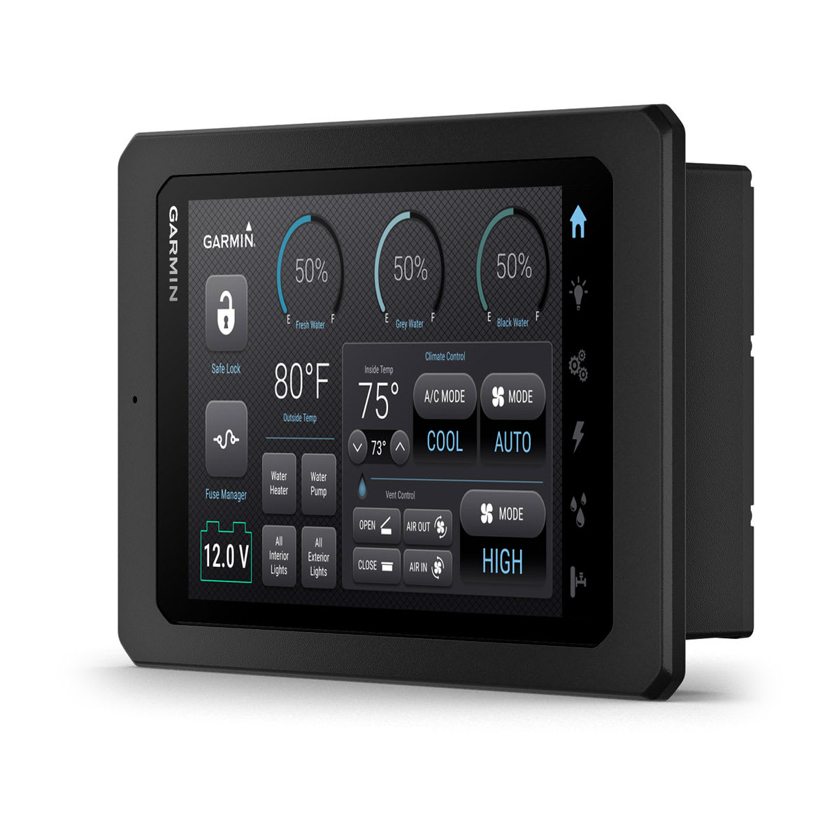 Garmin SERV 7-inch RV control panel display (5)